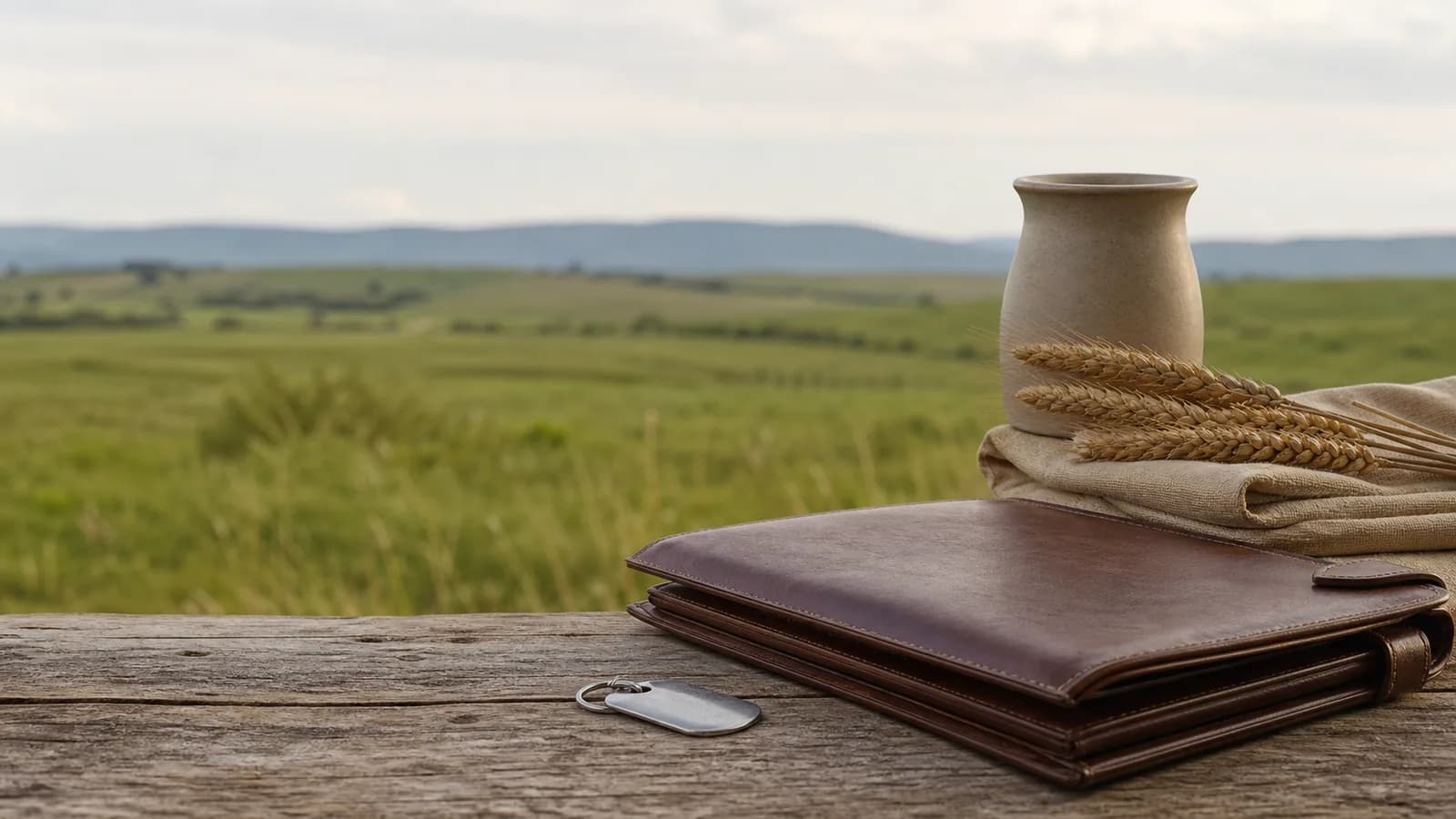 Livestock remembrance objects — AI-created editorial image, not a provider or facility